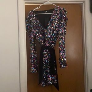 Live in the Spotlight sequin mini dress